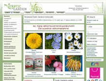 Tablet Screenshot of exoticgarden.fi